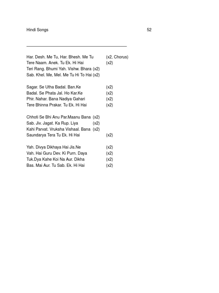 Har Desh Mein Tu Lyrics | PDF