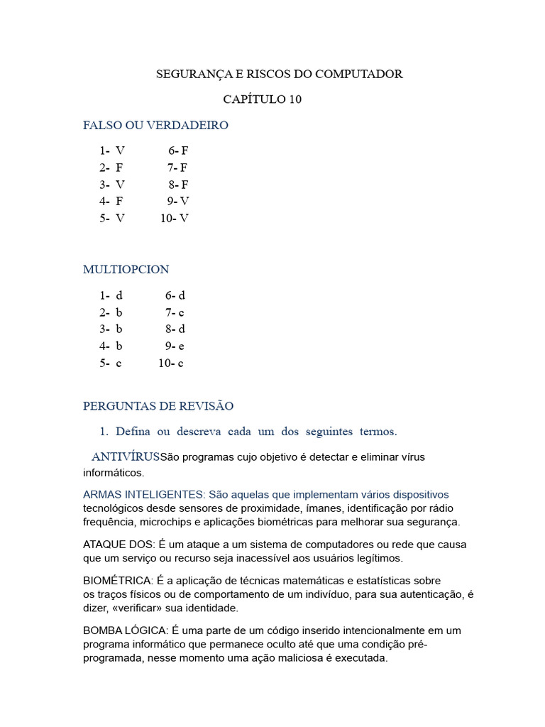 Segurança e Riscos em Computadores | PDF | Segurança de computadores ...