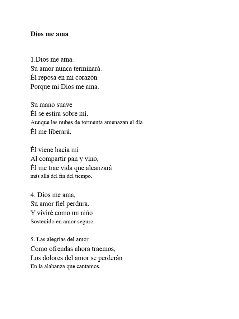 El Amor Infinito de Dios | PDF