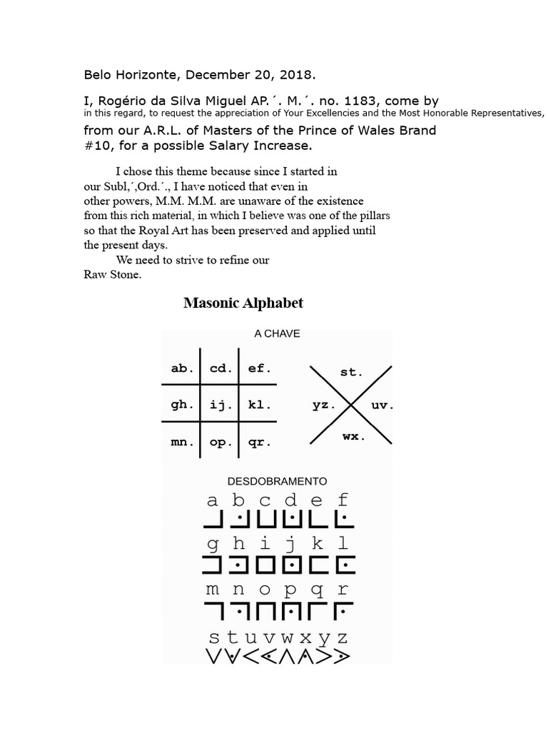 Understanding the Masonic Alphabet | PDF | Cultural Anthropology
