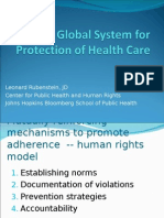 Professor Leonard Rubenstein - A Global System for Protection of Health Care