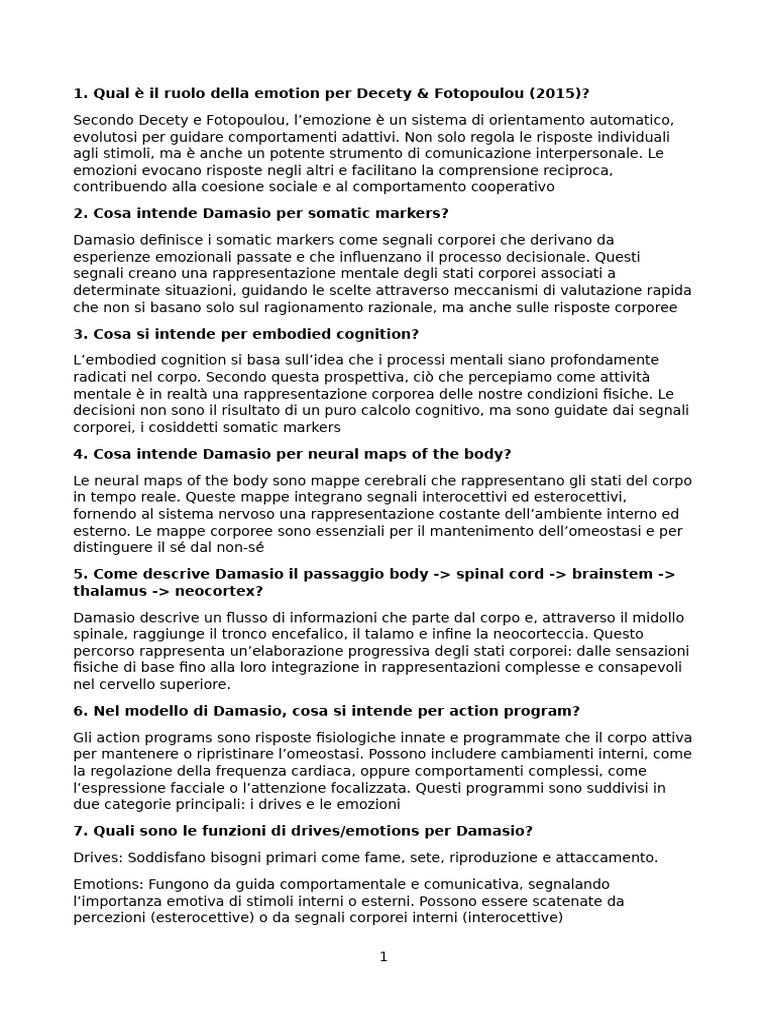 Domande e Risposte - Slides 5 | PDF