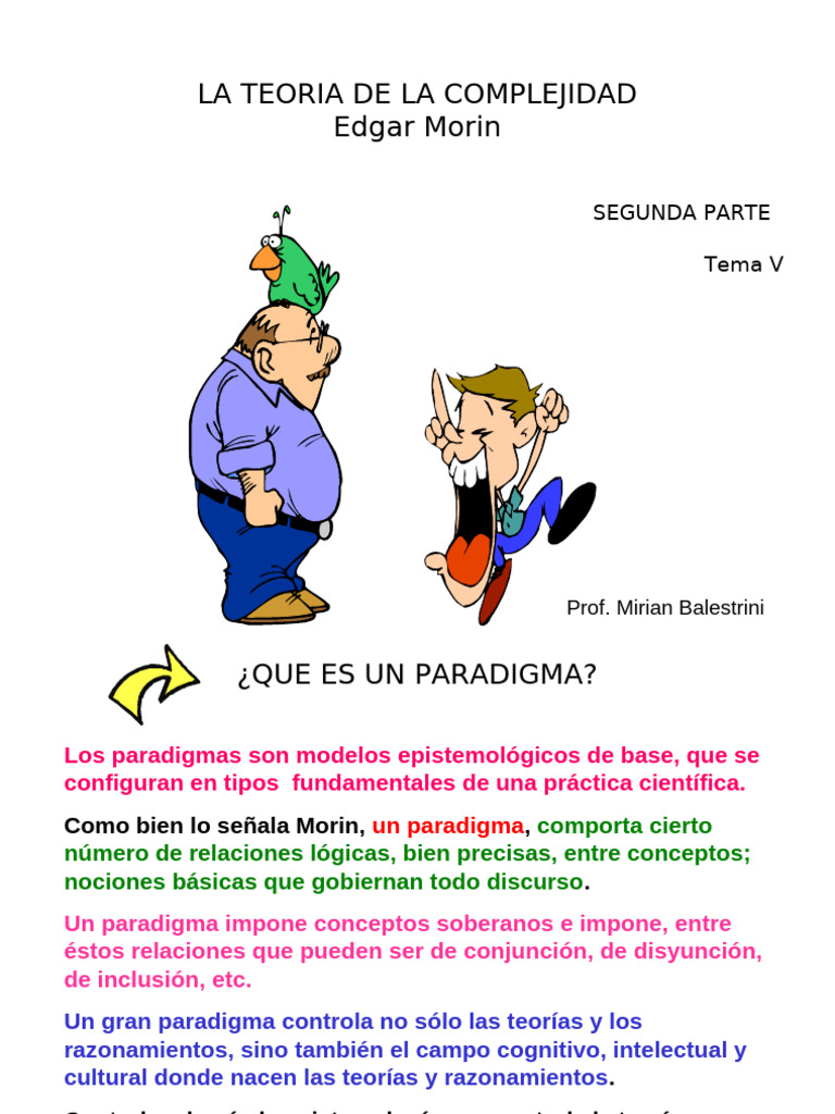 Teoría de la Complejidad y Paradigmas | PDF | Paradigma | Teoría
