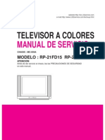 Manual de Servicio TV LG RP-21FD15 , RP-21FD15G (Chasis MC-059A)