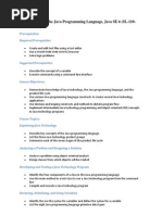 Fundamentals of The Java (SL-110-SE6)