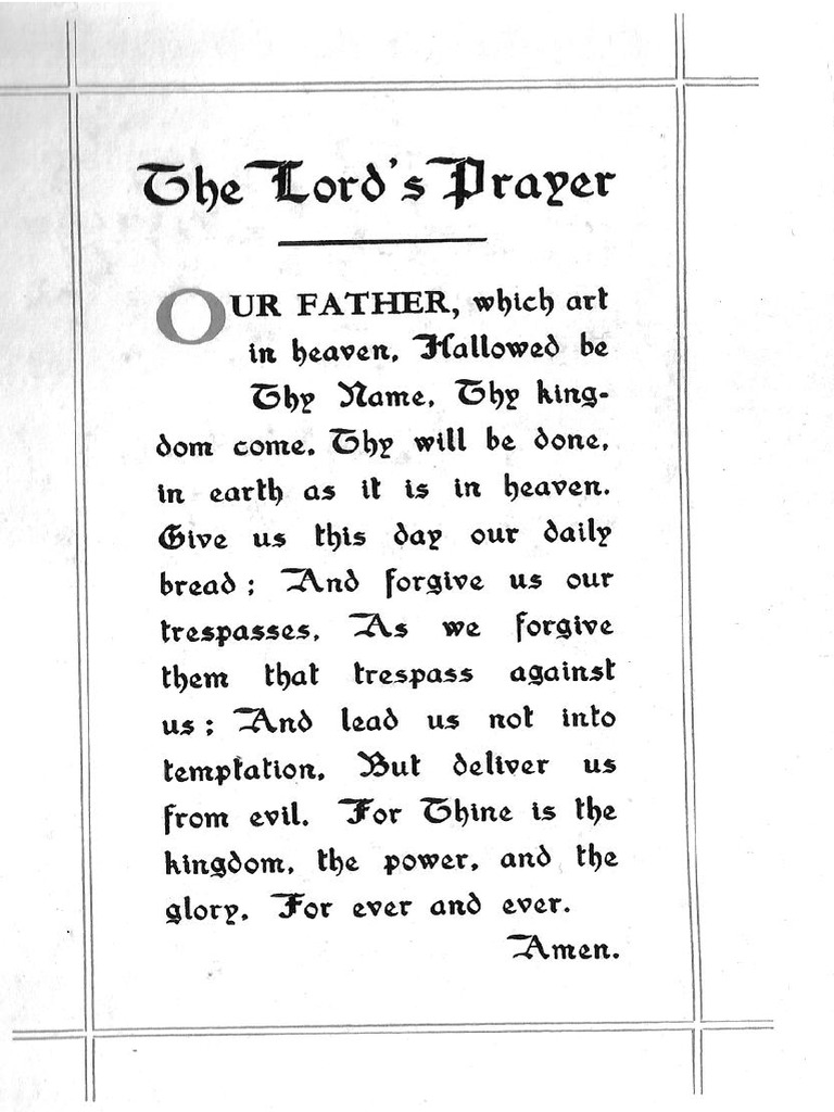 The Lords Prayer | PDF