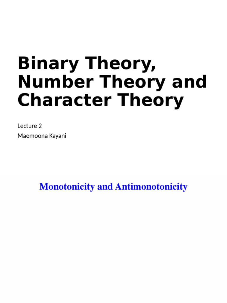Lecture 2 | PDF