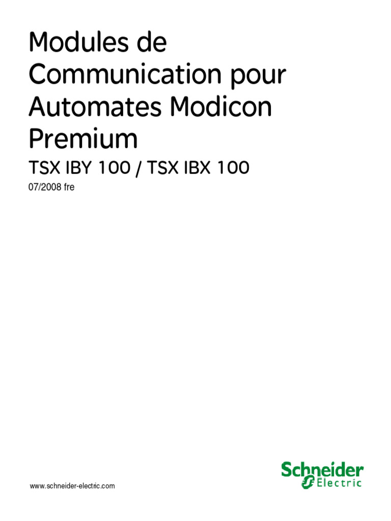 Modules de Communication Modicon | PDF | Informatique | Ingénierie ...