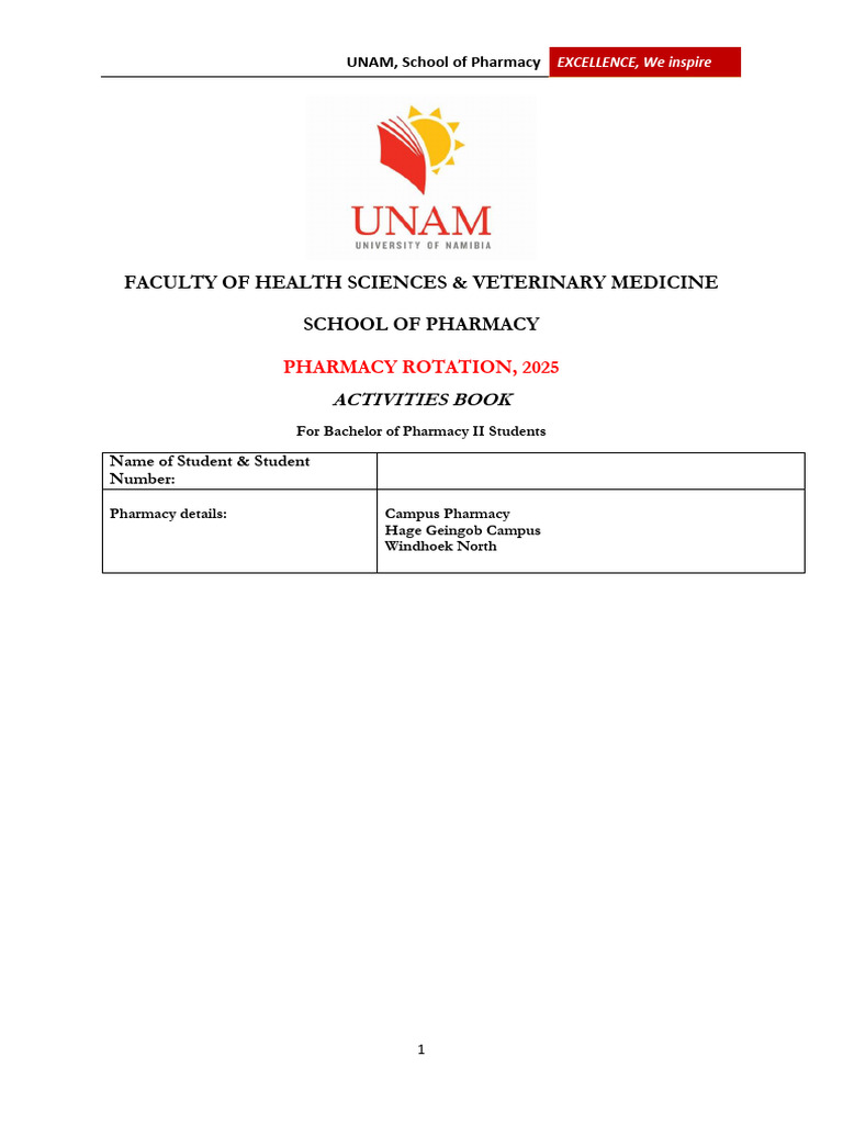 Community Pharmacy Rotation Guide | PDF | Over The Counter Drug | Pharmacy