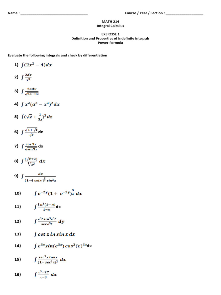 Exercise 1 - Power Formula | PDF