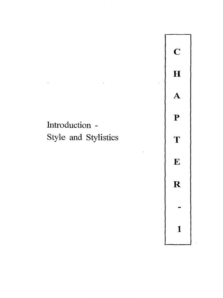 Understanding Style and Stylistics | PDF | Linguistics | Human ...