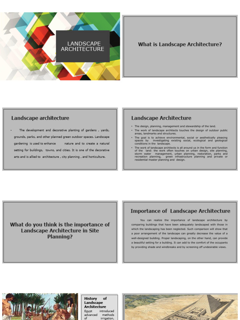 Understanding Landscape Architecture | PDF | Gardens | Landscape