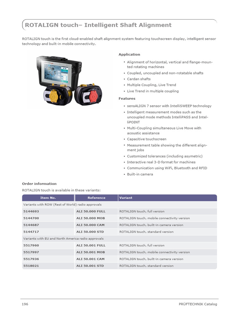 OPTALIGN touch Shaft Alignment System | PDF | Touchscreen ...