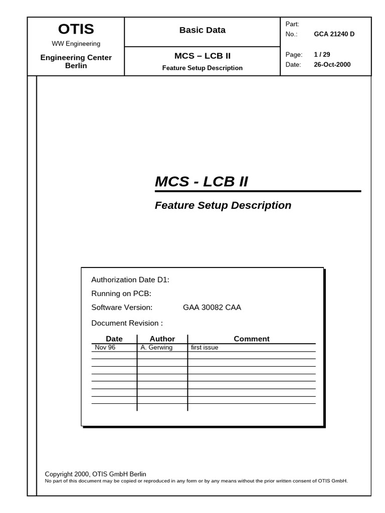 MCS LCB II Feature Setup Guide | PDF | Elevator