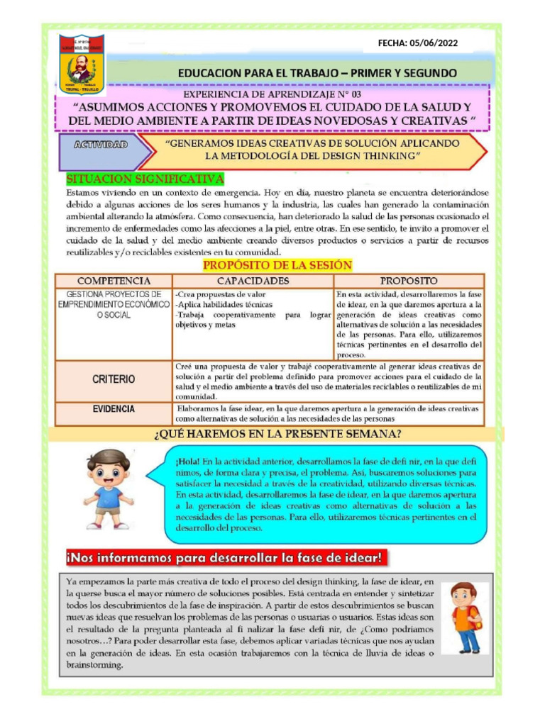 Eda 3 Actividad 2 1° 2° | PDF