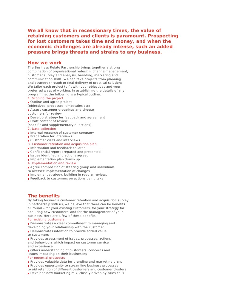 Customer Retention Strategies for Businesses | PDF | Employee Retention ...
