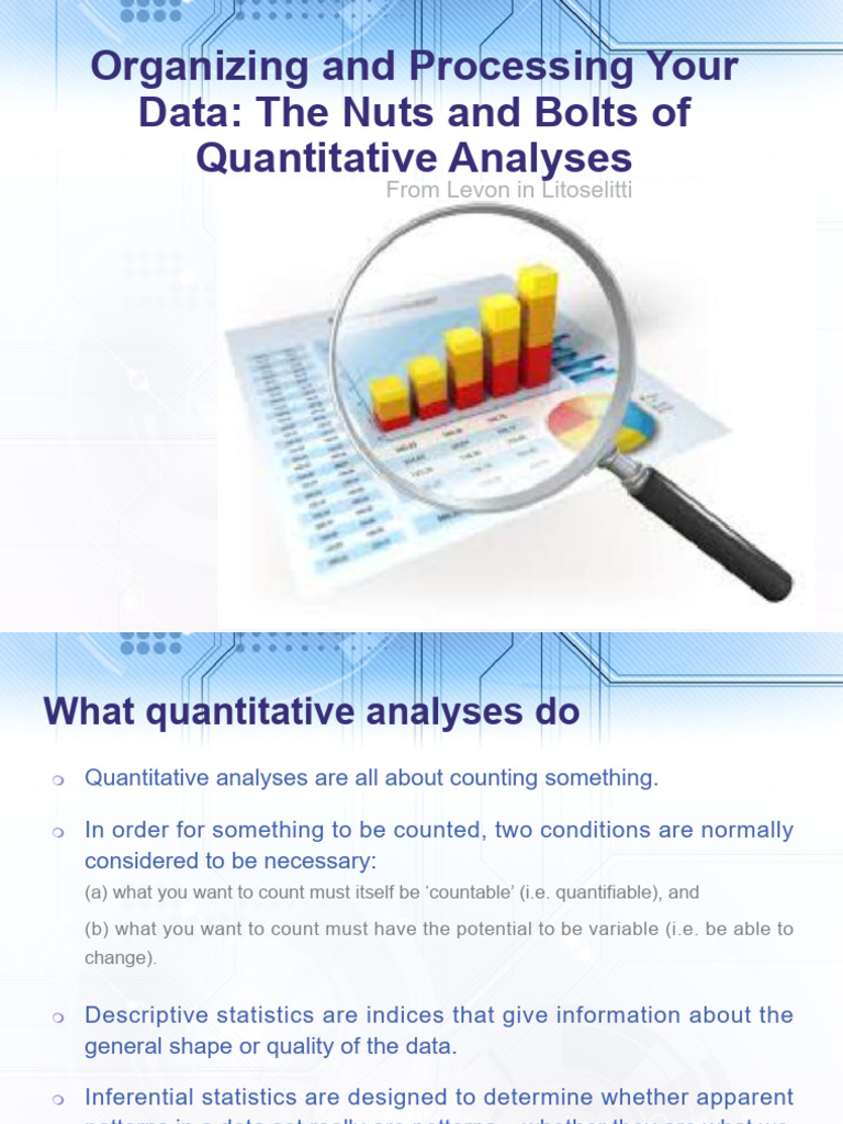 Quantitative Analysis Methods Explained | PDF | Student's T Test | Chi ...