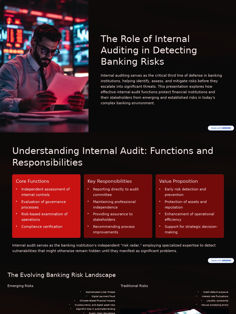Internal Auditing's Role in Banking Risks | PDF | Internal Audit ...