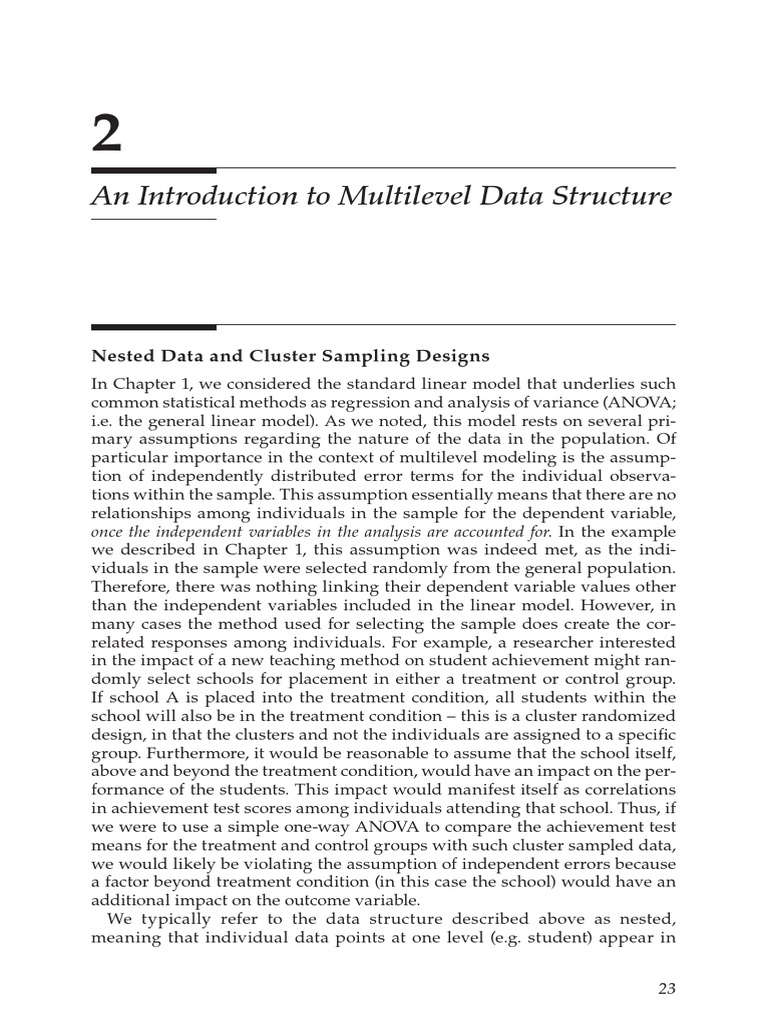 2 - An Introduction To Multilevel Data Structure | PDF | Multilevel ...