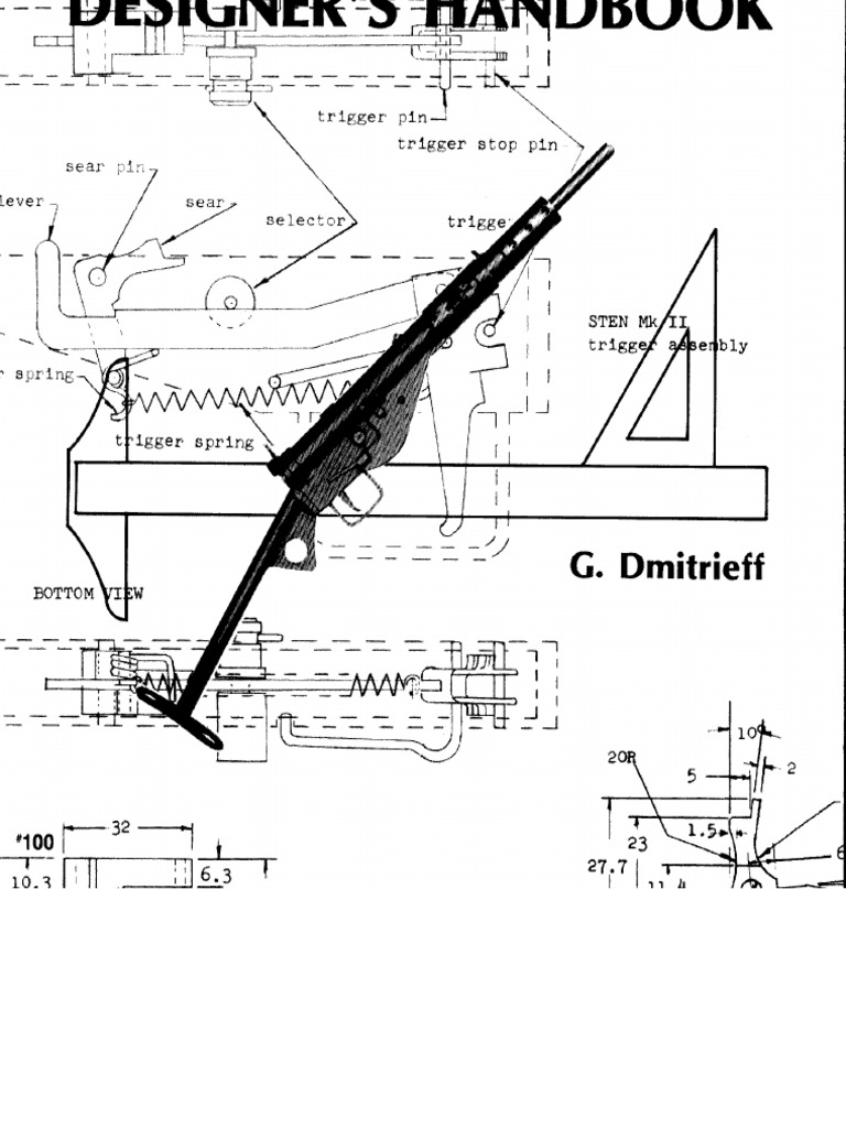 Submachine Gun Designer's Handbook-Dmitrieff | PDF