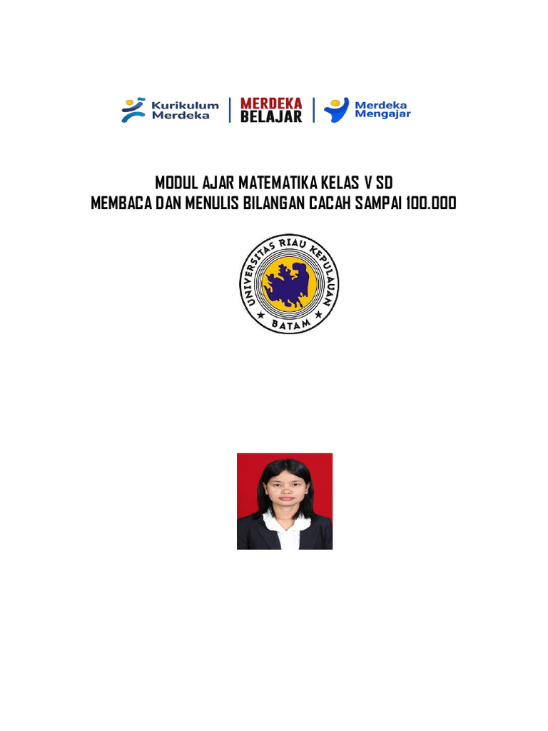 Modul Ajar Bilangan Cacah Kelas 5 SD | PDF