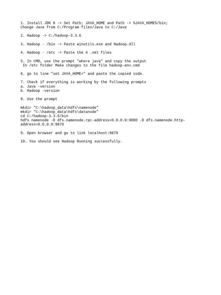 Download winutils.exe for Hadoop 3.3.6 | PDF