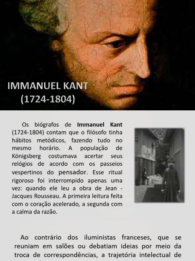 01 Immanuel Kant Introdução | PDF | Iluminismo | Immanuel Kant