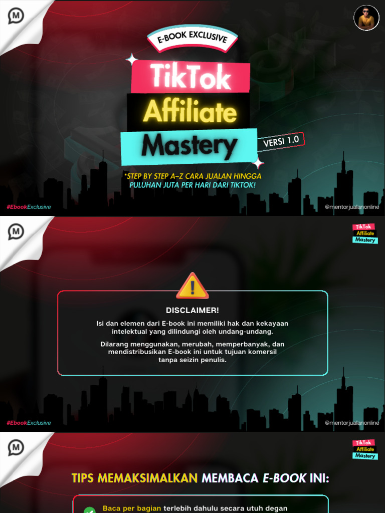 Panduan TikTok Affiliate Mastery | PDF