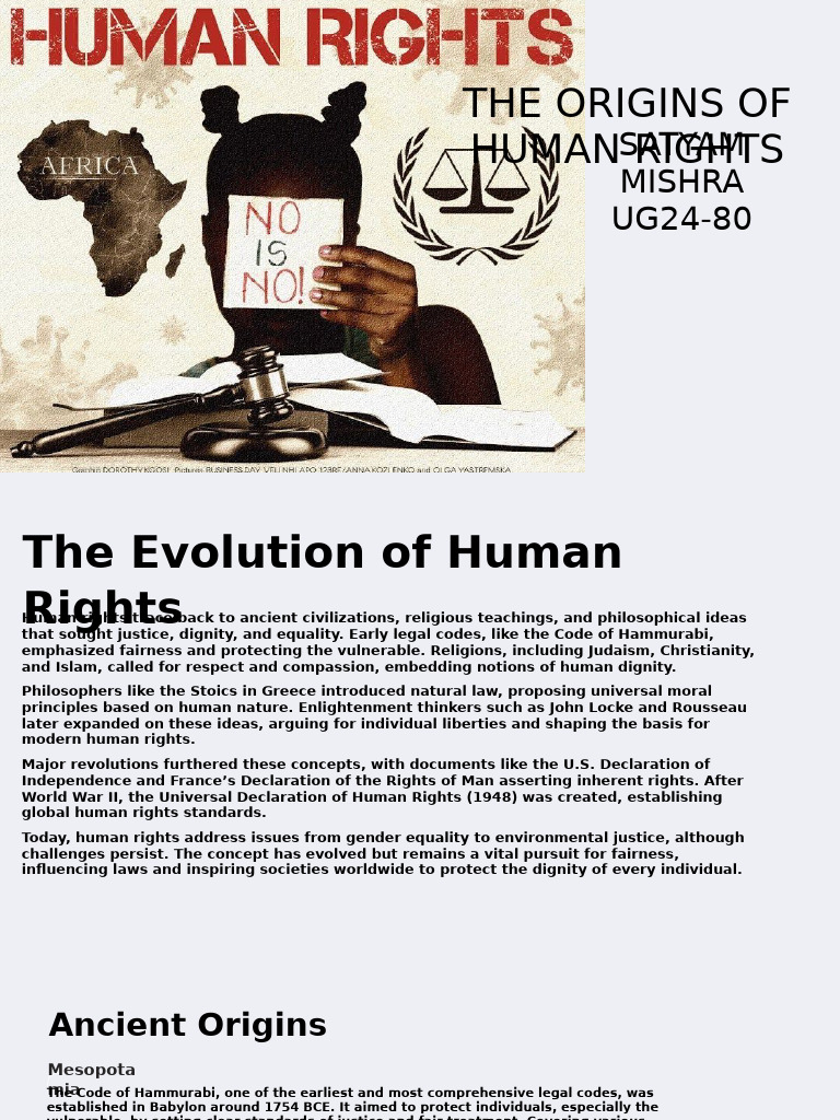 Evolution of Human Rights History | PDF | Human Rights | Justice