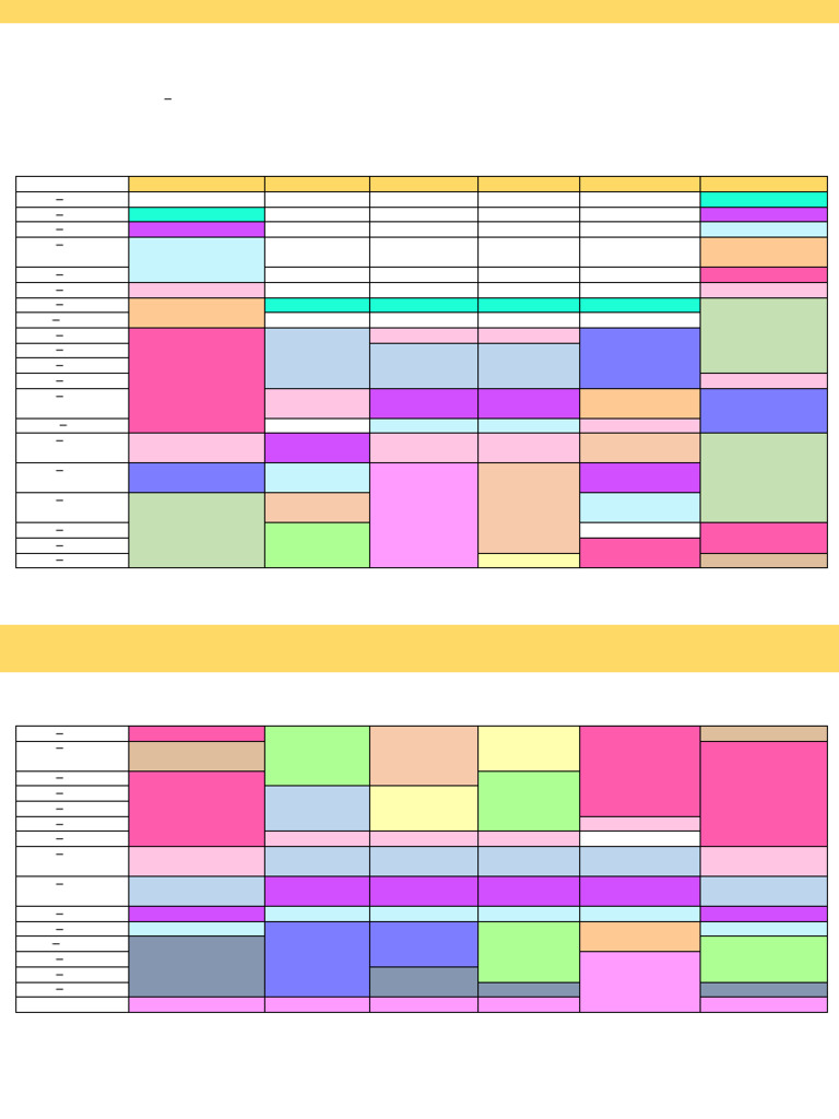 Personal Timetable and Comparison Analysis | PDF