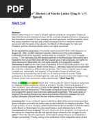 Download MLK Intregrative Rheotrical of I Have a Dream Speech by ajoyibe SN91421163 doc pdf