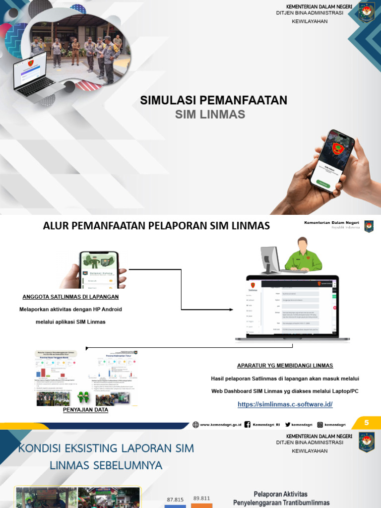 Aplikasi SIM Linmas untuk Pelaporan | PDF
