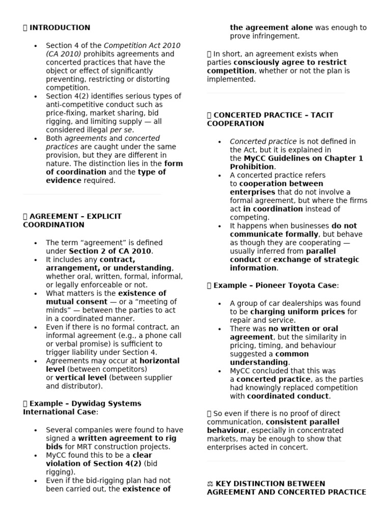 Distinction Between Agreements & Practices | PDF | Evidence | Consent