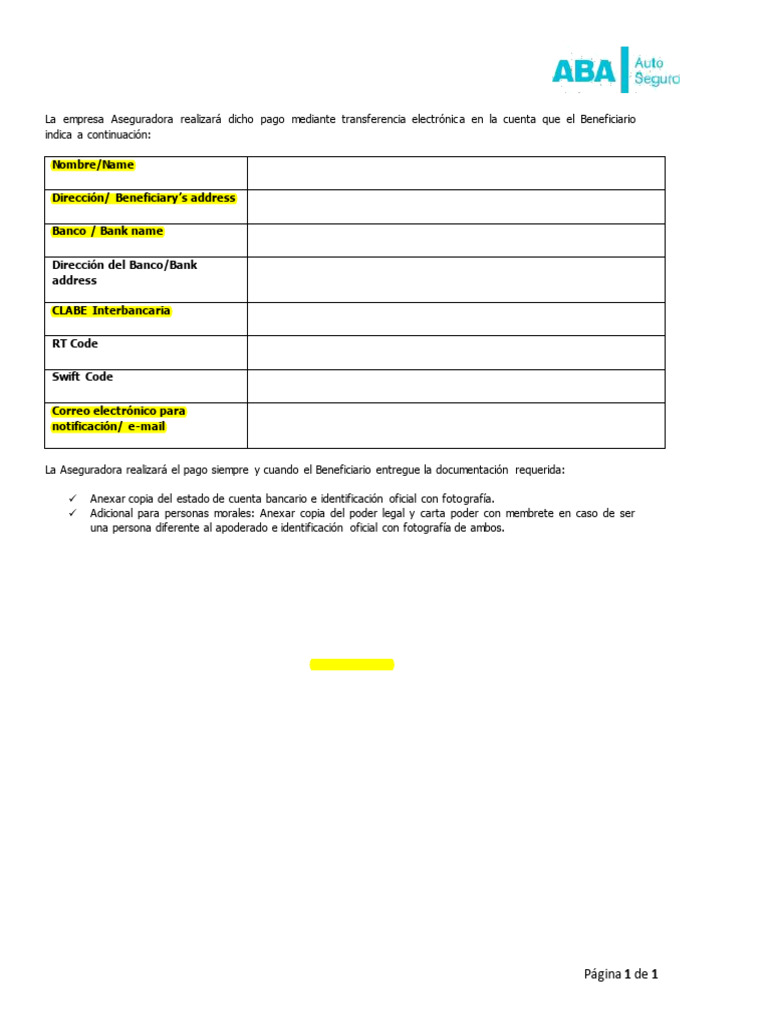Instrucciones para Pago de Seguro | PDF