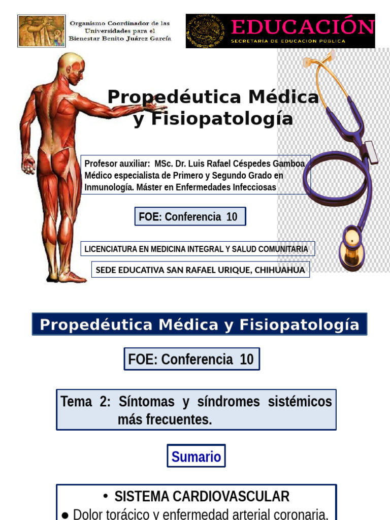 000 Proped Tema 2 Conf 10 México CARDIOVASCULAR | PDF | Insuficiencia ...