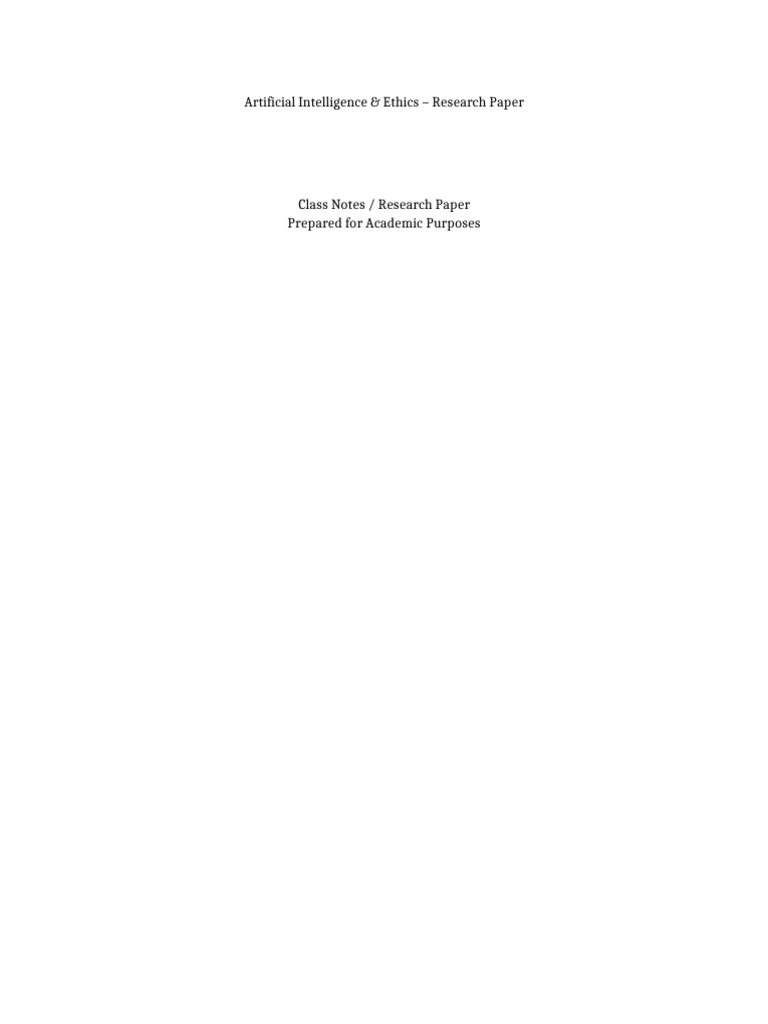 Artificial Intelligence & Ethics | PDF | Artificial Intelligence ...