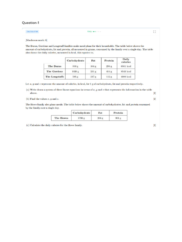 Practice-System of Linear Equation | PDF