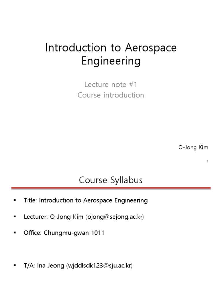Aerospace Engineering Course Overview | PDF | Aerospace Engineering ...