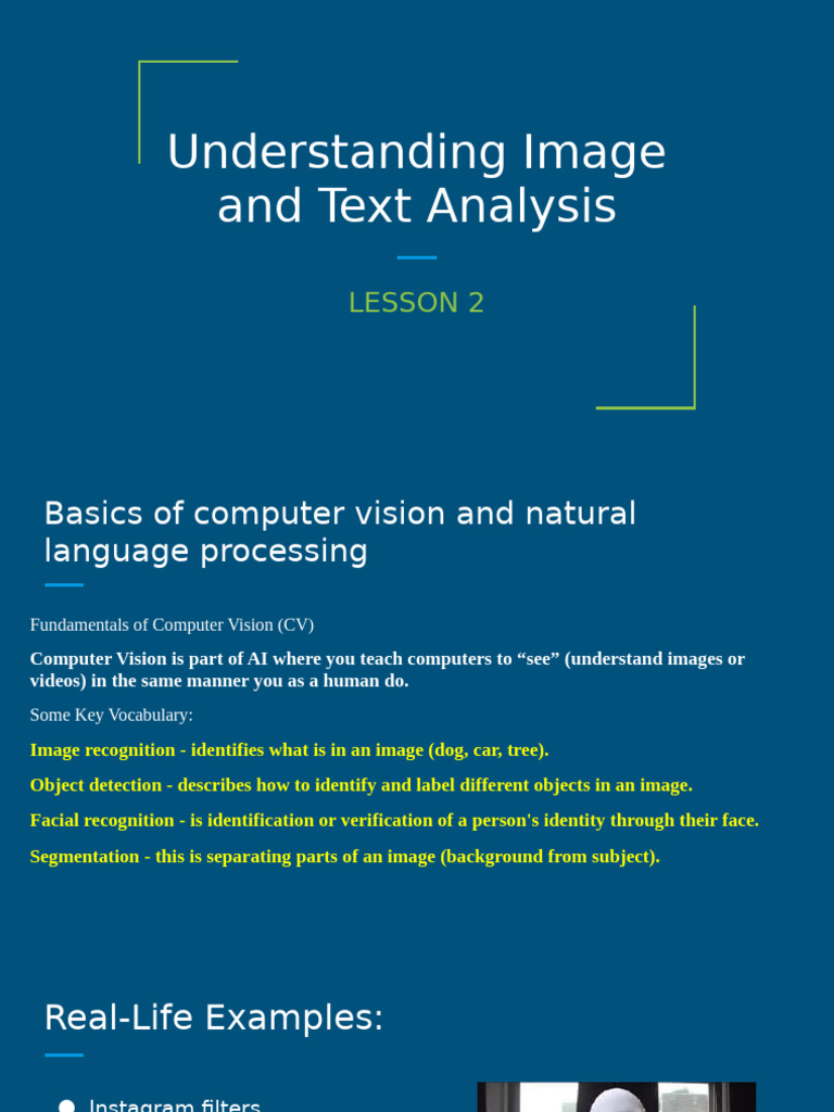 Understanding Image and Text Analysis | PDF | Computer Vision ...