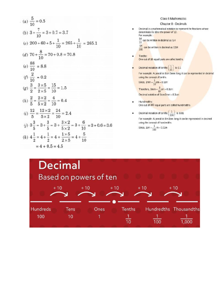 Understanding Decimal | PDF