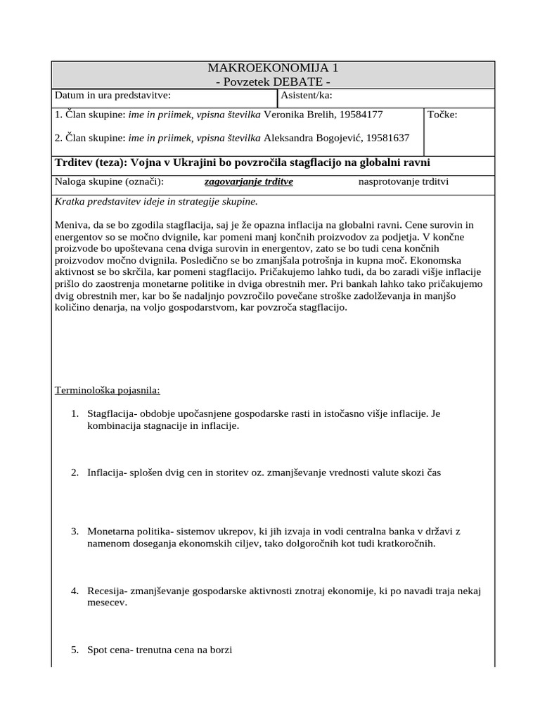 Debata - Zagovarjanje Teze | PDF