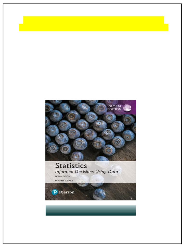 Statistics Informed Decisions Using Data Global Edition Paperback