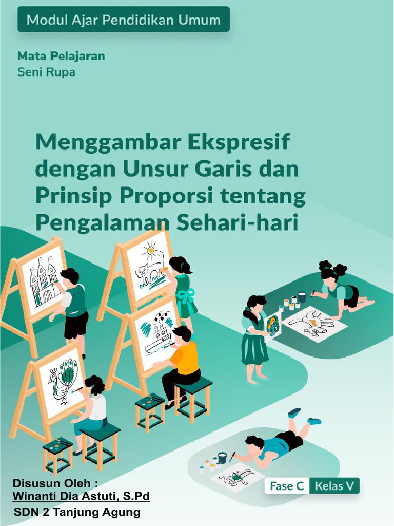 Modul Ajar Seni Rupa Bu Winanti | PDF