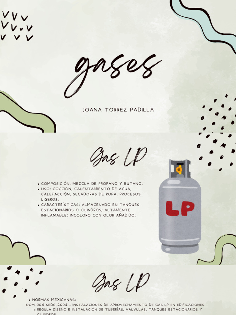 Tipos de Gases y Normativas en México | PDF | Oxígeno | Gas natural