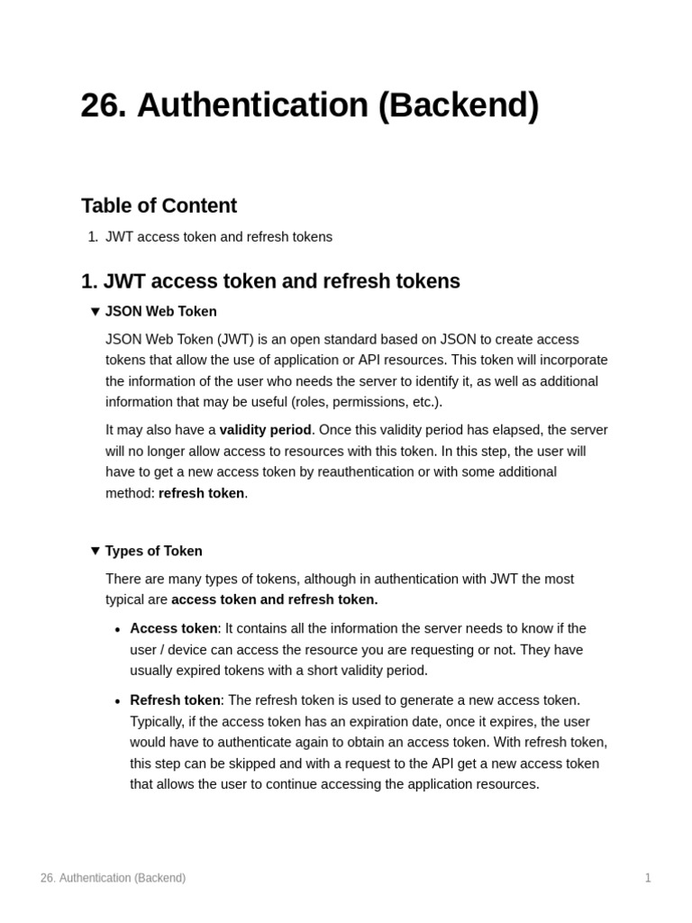 JWT Authentication and Token Flow Guide | PDF | Applications Of ...
