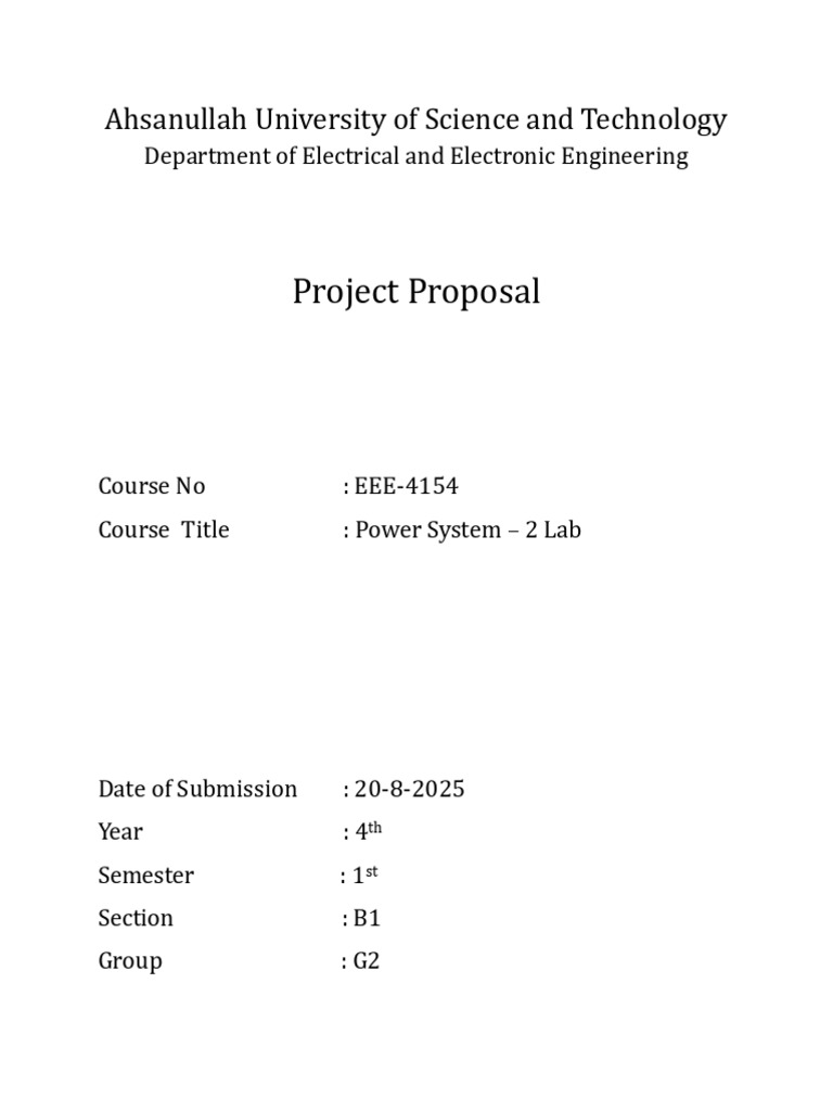 B1 G2 PS2 Project Proposal | PDF | Power (Physics) | Electromagnetism