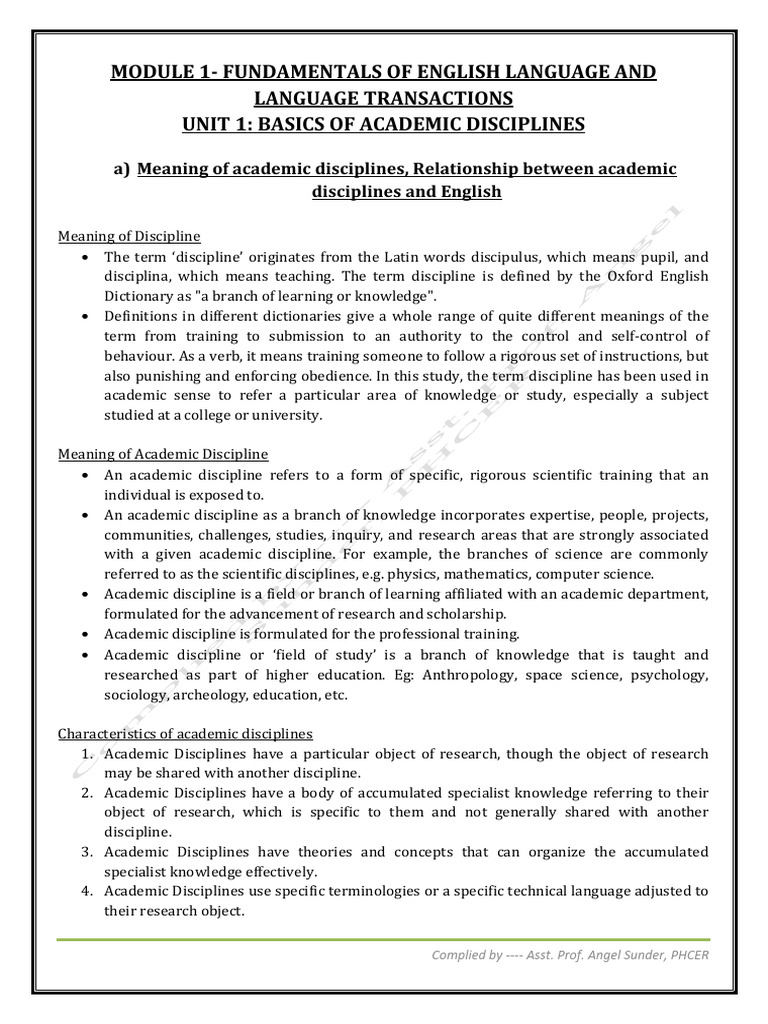 Understanding Academic Disciplines | PDF | Knowledge | Quantitative ...