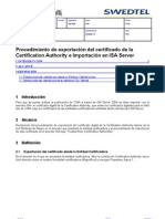 IT - Procedimiento Exportacion Certificado Dig Importacion ISA SRV