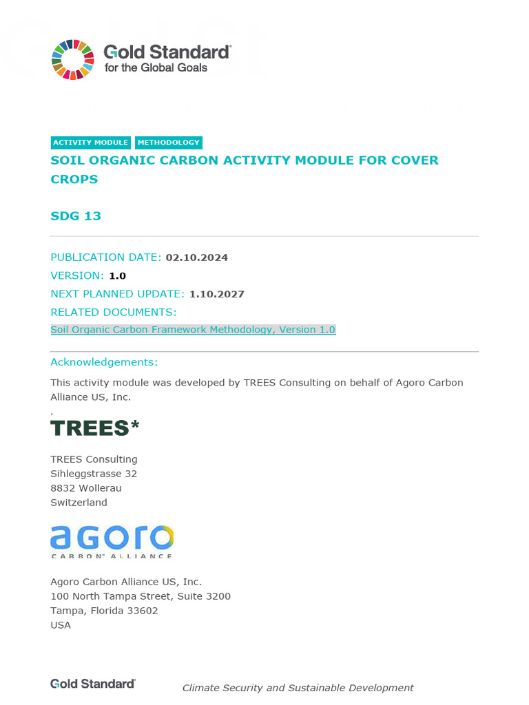 402.6 V1.0 LUF AGR AM SOC-Module-Cover-Crops | PDF | Crop Rotation | Soil
