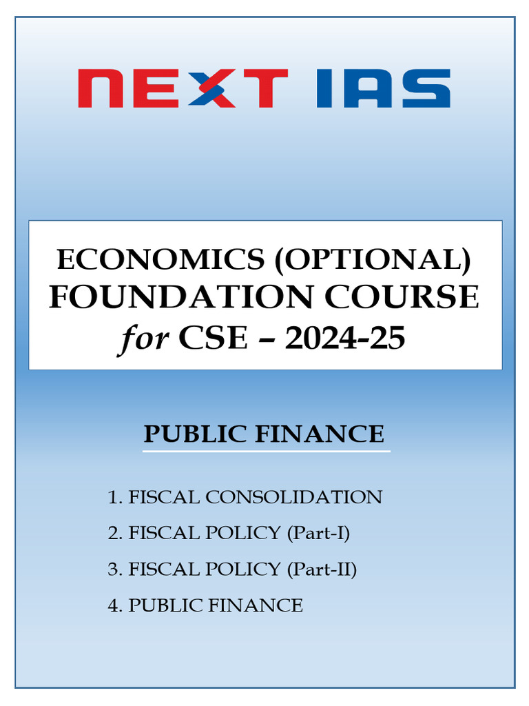 Public Finance Handout | PDF | Taxes | Fiscal Policy